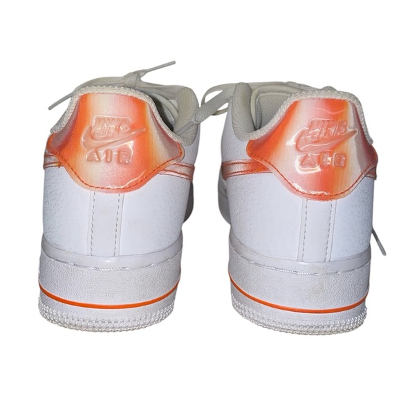 Nike Air Force 1’s White/Safety Orange - Picture 4 of 5
